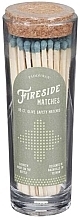 Safe Candle Matches, in a glass jar, green tip - Paddywax Fireside Blush Olive Green Matches — photo N3