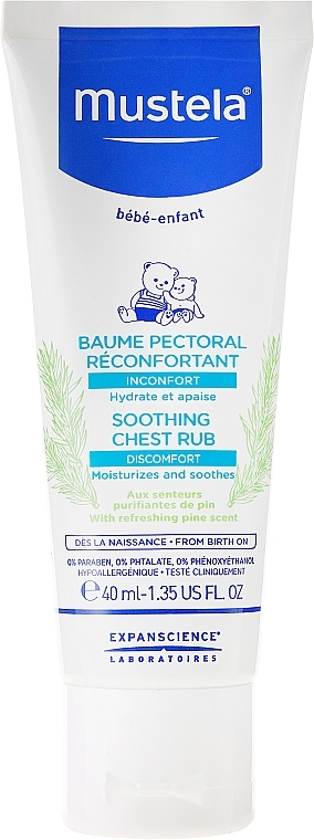 Balm for Body - Mustela Soothing Chest Rub — photo N2