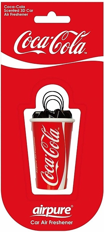 Car Air Freshener 'Coca-Cola' - Airpure Car Air Freshener Coca-Cola 3D Original — photo N1