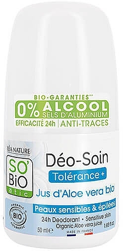 Aloe Roll-On Deodorant - So’Bio Etic Aloe Vera Deodorant Roll-on — photo N1