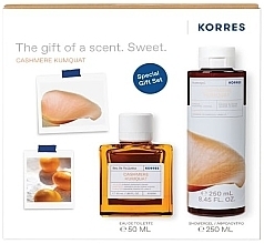 Fragrances, Perfumes, Cosmetics Korres Cashmere Kumquat - Set (edt/50 ml + sh/gel/250 ml)