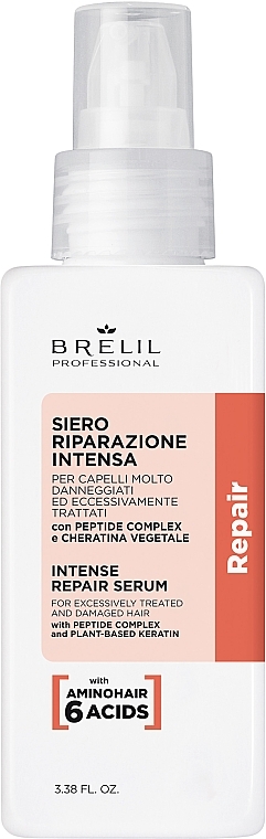 Repairing Hair Serum - Brelil Repair Treatment Intense Repair Serum — photo N1