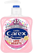 Fragrances, Perfumes, Cosmetics Liquid Antibacterial Soap - Carex Fun Edition Love Hearts Antibacterial Handwash