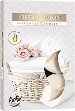 Fresh Coton Tealight Set - Bispol Fresh Cotton Scented Candles — photo N1