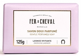 Fragrances, Perfumes, Cosmetics Marseille Gentle Perfumed Soap - Energising Lavender - Fer A Cheval Gentle Perfumed Soap Energising Lavender