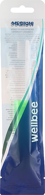 Foldable Travel Toothbrush, green - Wellbee — photo N1