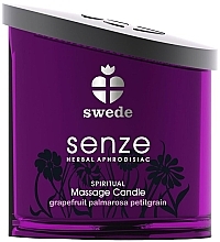 Fragrances, Perfumes, Cosmetics Grapefruit, Palmarosa, Petitgrain Massage Candle - Swede Senze Spiritual Massage Candle Grapefruit Palmarosa Petitgrain