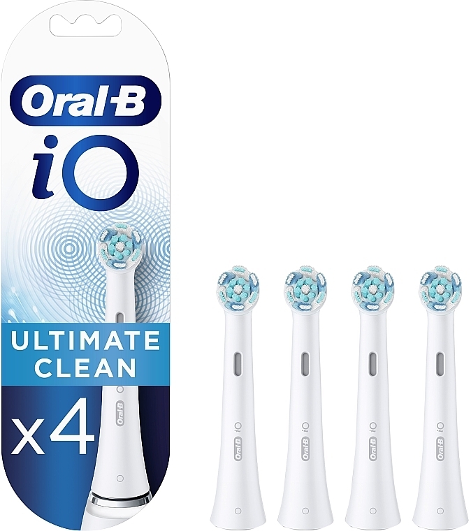 Electric toothbrush heads, white, 4 pcs - Oral-B iO Ultimate Clean — photo N1