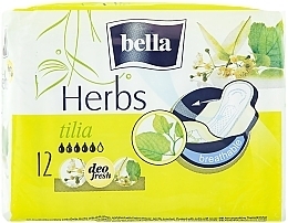 Fragrances, Perfumes, Cosmetics Pantiliners Panty Herbs Tilia, 12 pcs - Bella