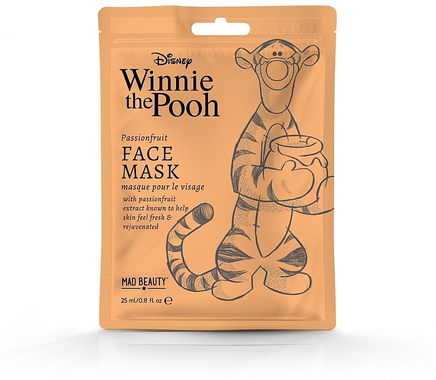 Passion Fruit Face Mask - Mad Beauty Disney Winnie The Pooh Tigger Sheet Mask — photo N1