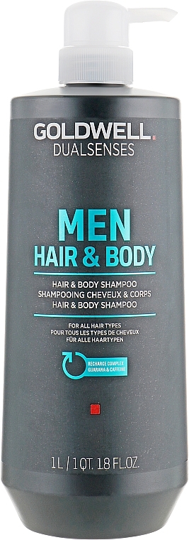 Refreshing Hair and Body Shampoo - Goldwell DualSenses For Men Hair & Body Shampoo — photo N4