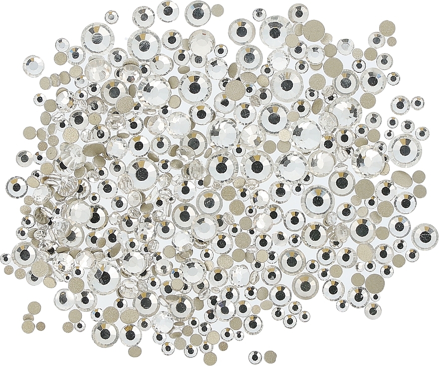 Nail Crystals 1440 pcs, silver - Deni Carte — photo N1