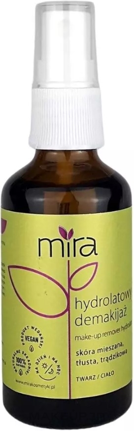 Makeup Remover Hydrolate - Mira Hydrolate Make-up Removal — photo 50 ml