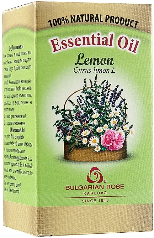 Olejek eteryczny, Cytryna - Bulgarian Rose Lemon Essential Oil — photo N21