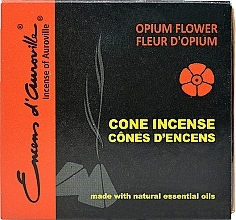Opium Flower Incense Cones - Maroma Encens d'Auroville Cone Incense Opium Flower — photo N2