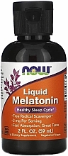 Fragrances, Perfumes, Cosmetics Liquid Melatonin Dietary Supplement - Now Foods Liquid Melatonin