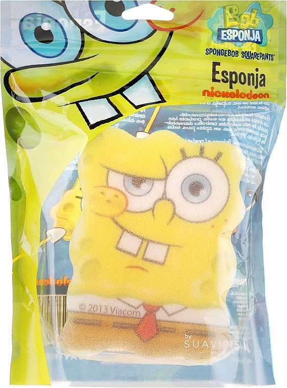 Bath Sponge "Sponge Bob", angry - Suavipiel Sponge Bob Bath Sponge — photo N2