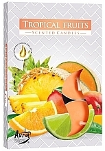 Tropical Fruit Tealight Set - Bispol Tropical Fruits Scented Candles — photo N1