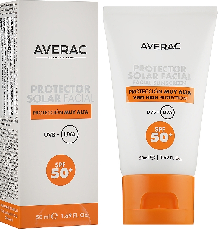 Facial Sunscreen SPF50+ - Averac Solar Facial Sunscreen Cream SPF50+ — photo N2