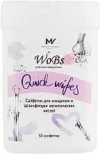 Brush Cleaning Wipes - WoBs Pro Brush Cleansing Wipes — photo N1