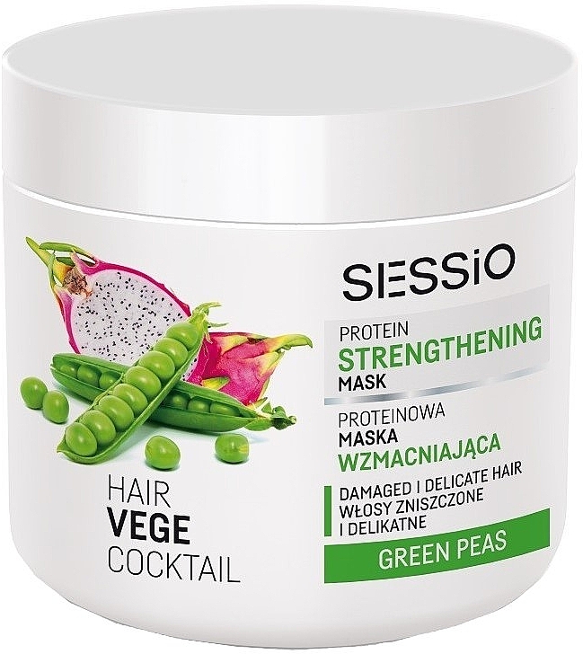Strengthening Protein Hair Mask - Sessio Hair Vege Cocktail Protein Strengthening Mask — photo N2