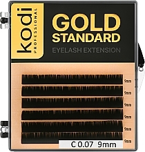 Gold Standard C 0.07 False Eyelashes (6 rows: 9 mm) - Kodi Professional — photo N1