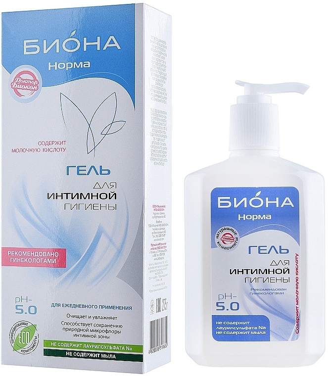 Intimate Hygiene Gel - Biokon Doctor Biokon Biona Norma — photo N1