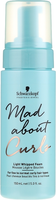 Light Whipped Foam for Curly Hair - Schwarzkopf Professional Mad About Curls Light Whipped Foam — photo N1
