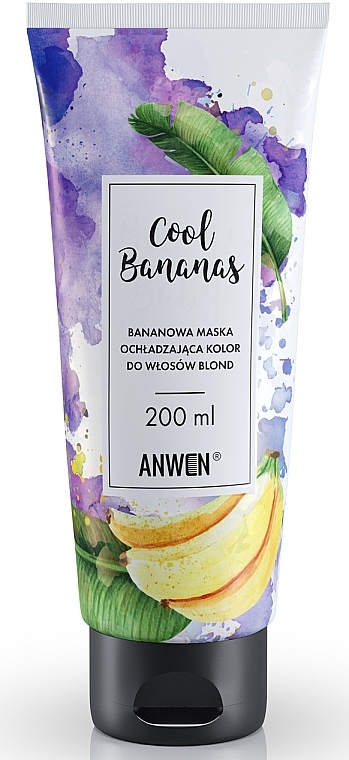 Mask for Blonde Hair - Anwen Cool Bananas Color Cooling Mask For Blond Hair — photo N3