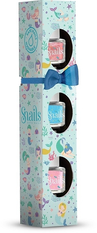 Nail Polish Set - Snails Mini Mermaid (nail/polish/3x7ml) — photo N1