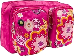 Fragrances, Perfumes, Cosmetics Makeup Bag "Flower Kuferek" 92732, pink - Top Choice