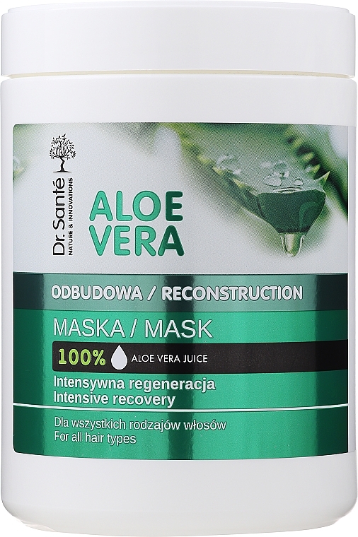 Reconstruction Hair Mask - Dr. Sante Aloe Vera — photo N7