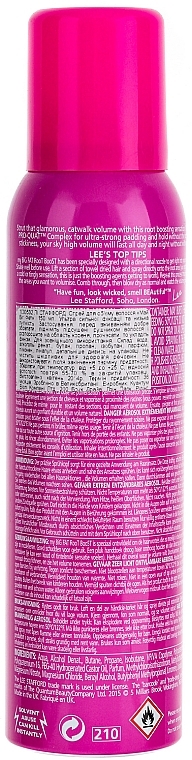 Volume Hair Spray - Lee Stafford My Big Fat Mousse Spray — photo N2