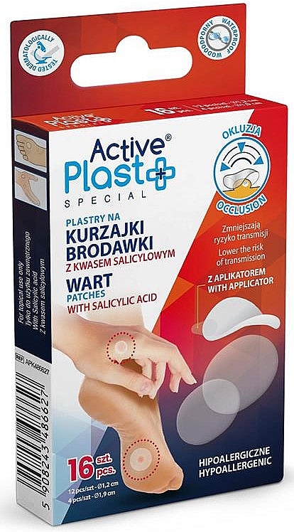 Warts Patch, 16 pcs - Ntrade Active Plast — photo N1