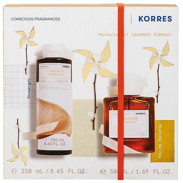 Korres Cashmere Kumquat  - Set (edt/50ml+sh/gel/250ml) — photo N1