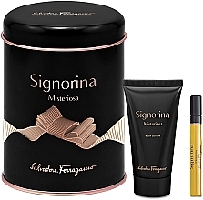 Fragrances, Perfumes, Cosmetics Salvatore Ferragamo Signorina Misteriosa - Set (edp/mini/5ml + b/lot/30ml)