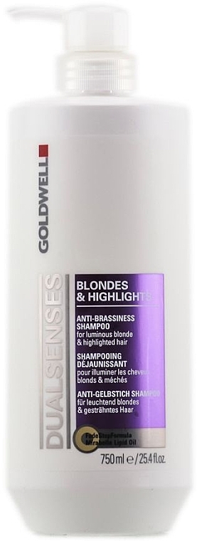 Shampoo for Bleached & Highlighted Hair - Goldwell Dualsenses Blondes & Highlights Anti-Brassiness Shampoo — photo N2