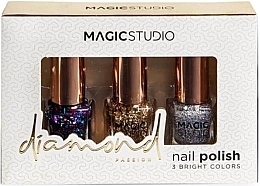 Nail Polish Set - Magic Studio Diamond 3 Nail Polish (nail/polish/3pcs) — photo N1