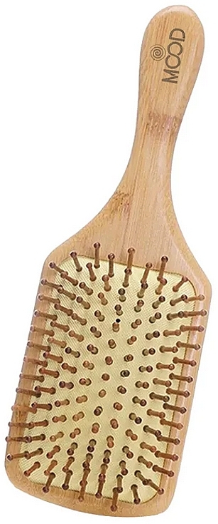 Wooden Rectangular Hair Brush - Mood — photo N1