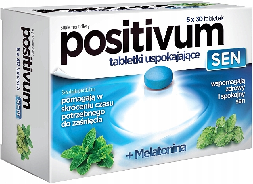 Dietary Supplement Tablets - Aflofarm Positivum Sen — photo N1