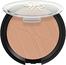 Fragrances, Perfumes, Cosmetics Mattifying Face Powder - Golden Rose Silky Touch Compact Powder