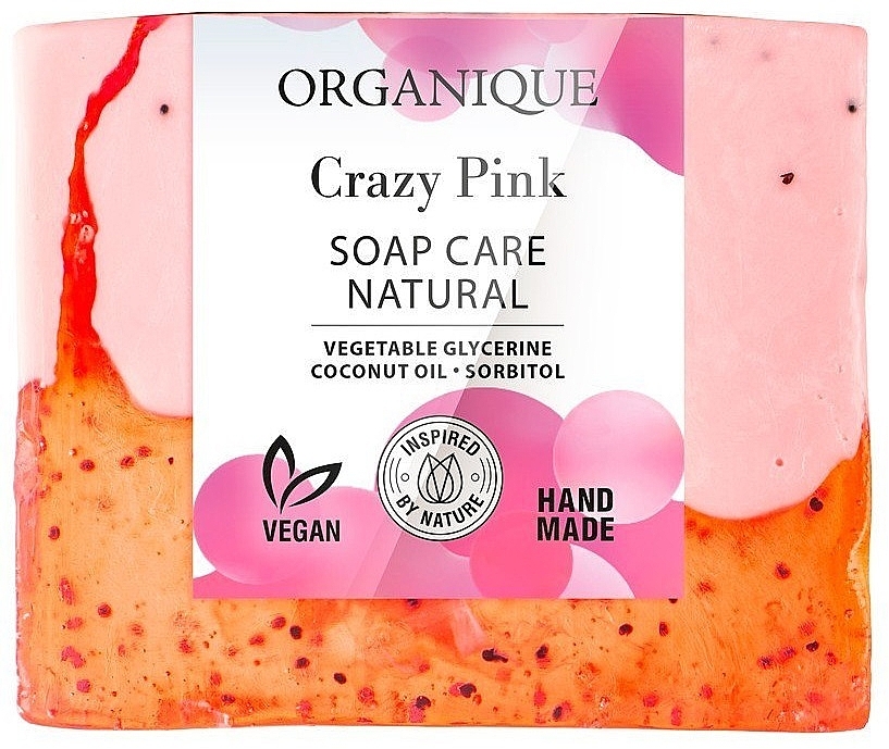 Natural Nourishing Soap - Organique Soap Care Natural Crazy Pink — photo N1