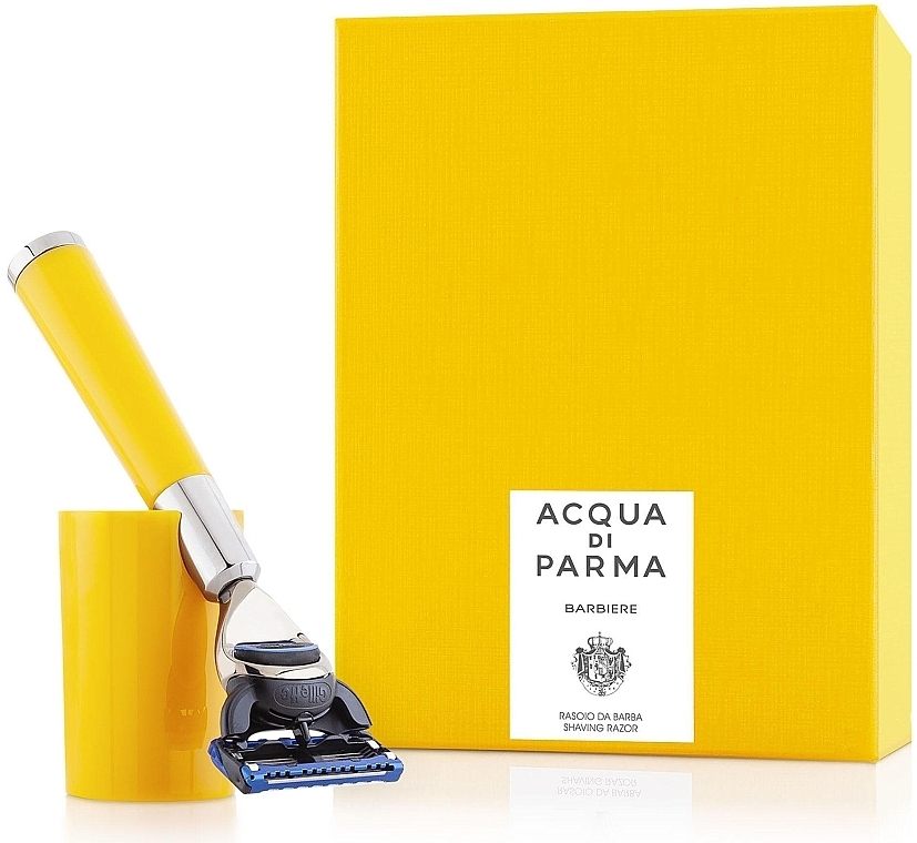 Shaving Razor, yellow - Acqua di Parma Barbiere Fusion Shaver — photo N1