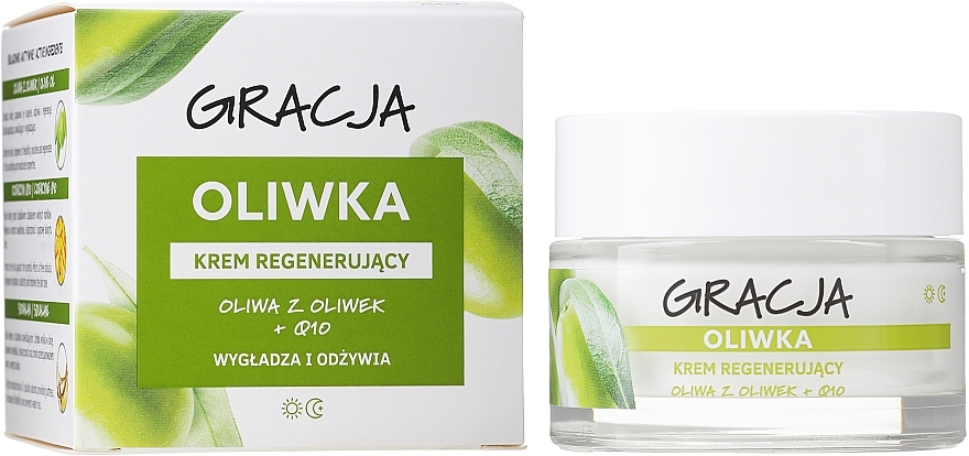 Olive Oil Extract and Coenzyme Anti-Wrinkle Regenerating Cream - Gracja Anti-Wrinkle Olive — photo N2