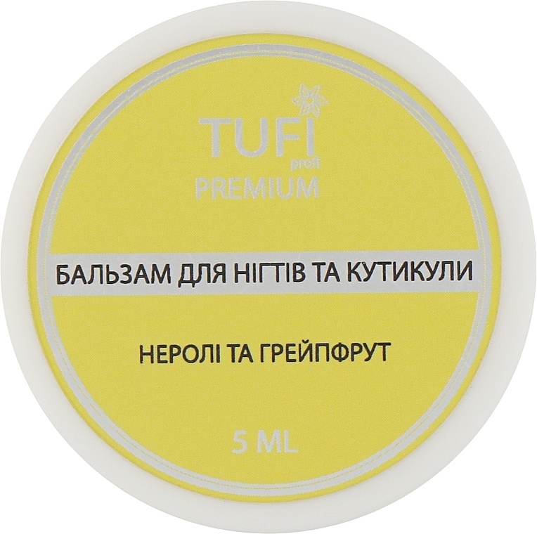 Nail & Cuticle Balm 'Neroli & Grapefruit' - Tufi Profi Premium — photo N1