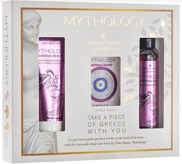 Set - Primo Bagno Mythology Hesperian Beauty Set (b/wash/100 ml + h/cr/75 ml+ magnet) — photo N1