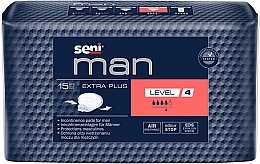 Seni Man Extra Plus Level 4 Urological Pads for Men, 15 pcs - Art — photo N1