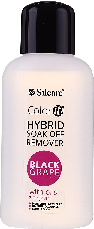 Gel Polish Remover - Silcare Soak Off Remover Black Grape — photo N1