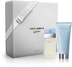 Fragrances, Perfumes, Cosmetics Dolce & Gabbana Light Blue - Set (edt/25ml + b/cr/50ml)