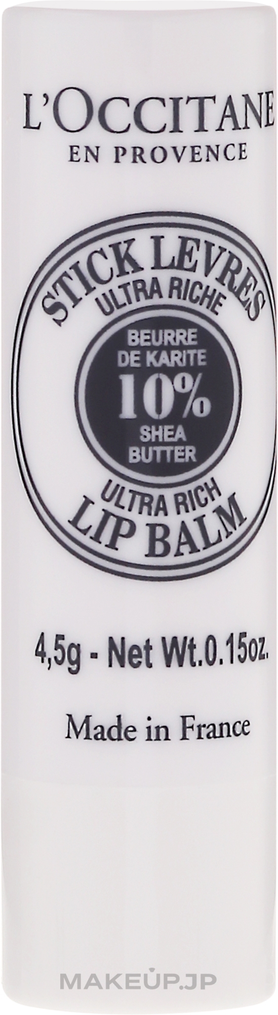 Ultra-Nourishing Lip Balm - L'occitane Ultra Rich Stick Lip Balm — photo 4.5 g